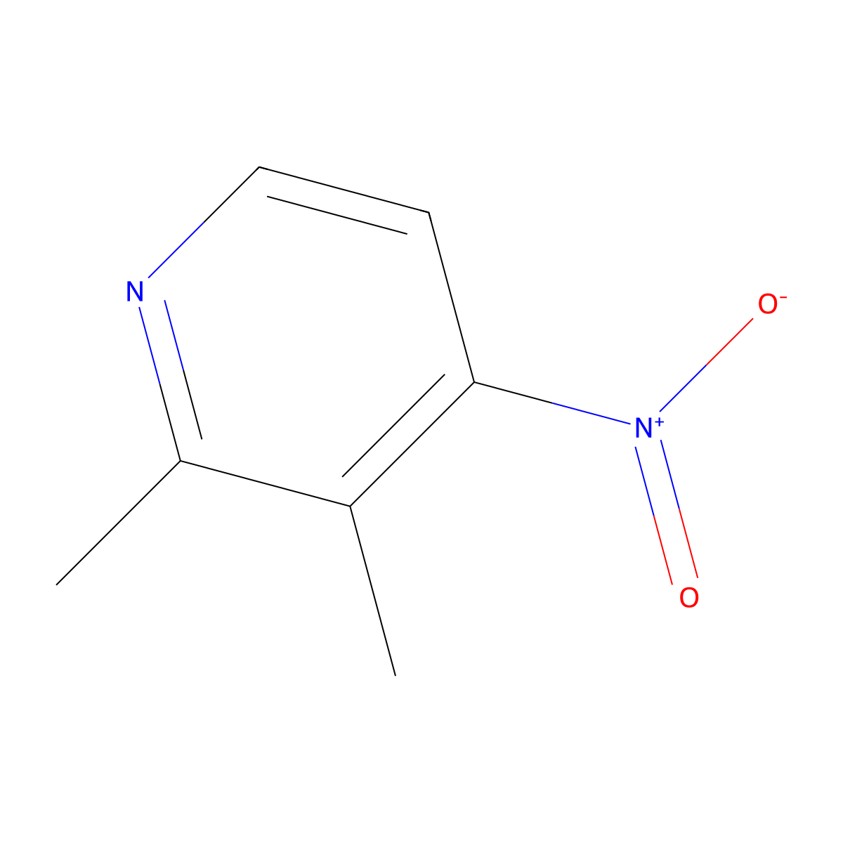 2,3-Dimethyl-4-nitropyridine molecular structure, CAS 68707-69-7