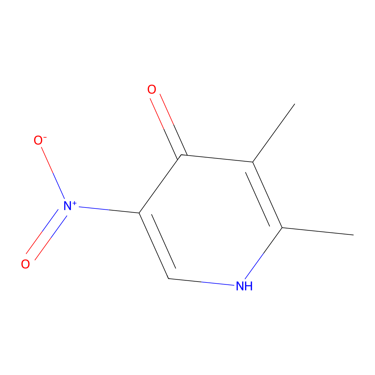 2,3-Dimethyl-5-nitro-4-pyridinol molecular structure, CAS 68707-72-2