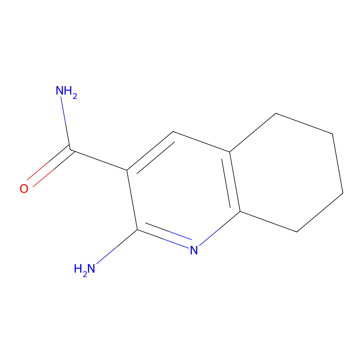 2-Amino-5,6,7,8-tetrahydroquinoline-3-carboxamide molecular structure, CAS 68708-29-2