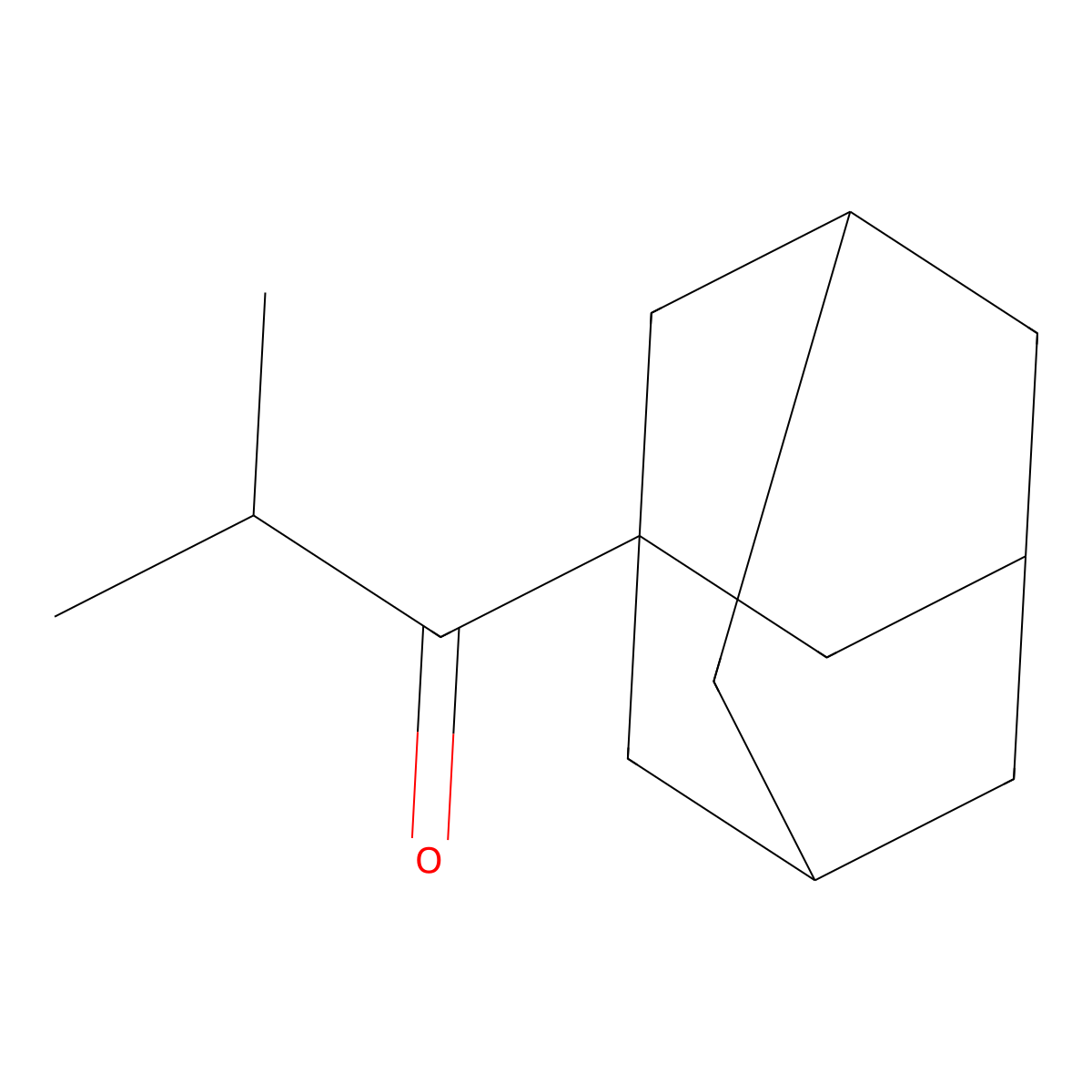 Isopropyladamantyl ketone molecular structure, CAS 68715-12-8
