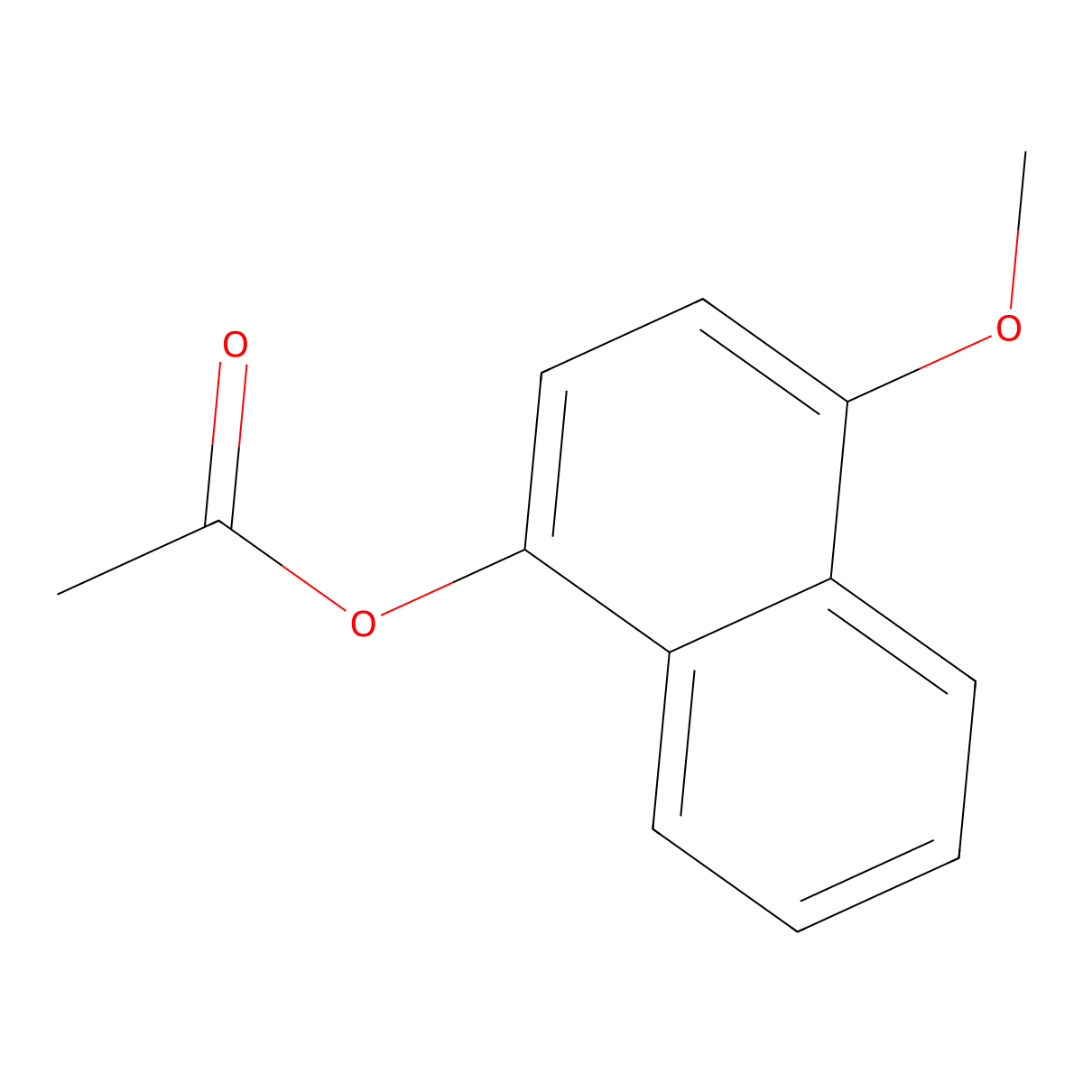 4-Methoxynaphthalen-1-yl acetate molecular structure, CAS 68716-07-4