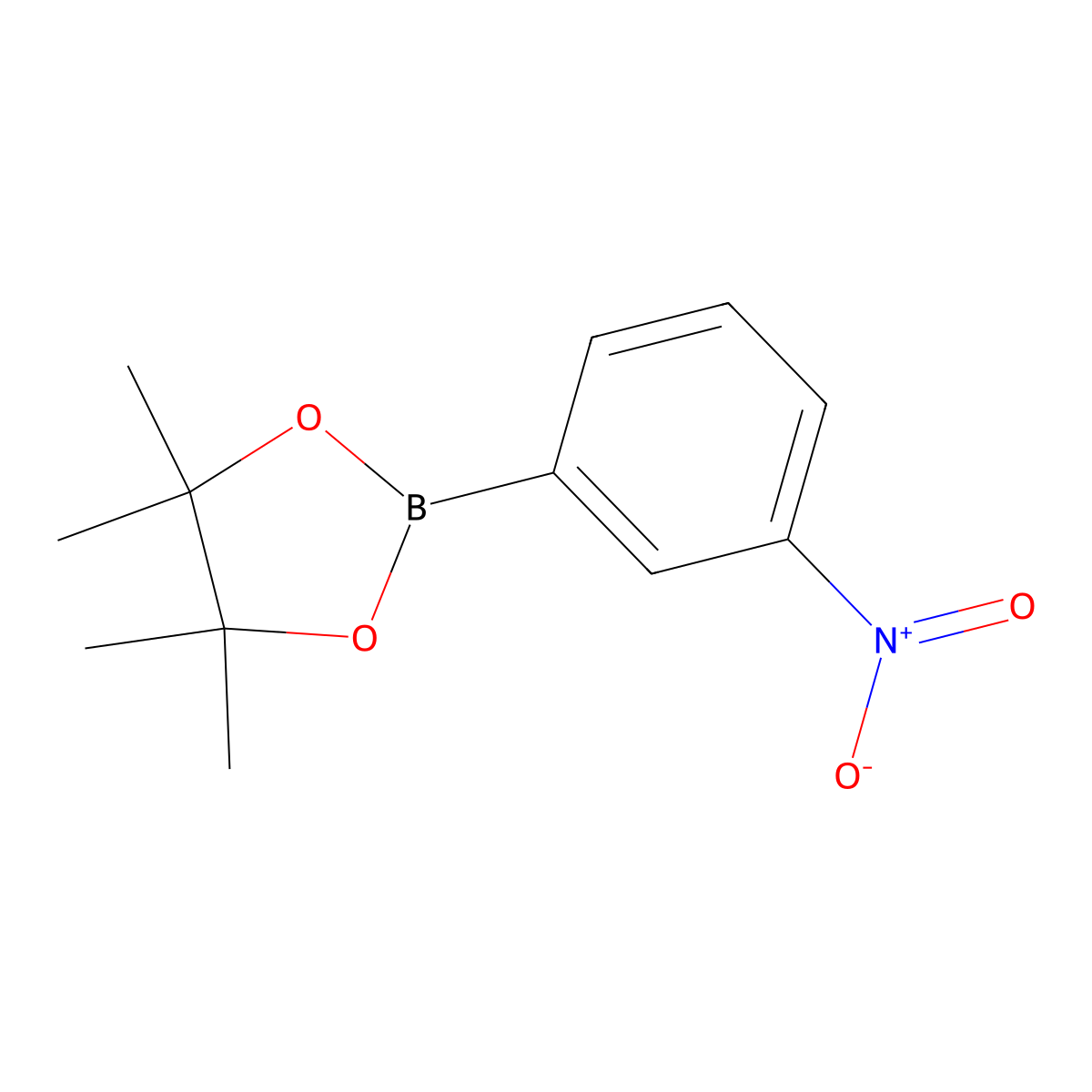 3-(4,4,5,5-Tetramethyl-1,3,2-dioxaborolan-2-yl)nitrobenzene molecular structure, CAS 68716-48-3