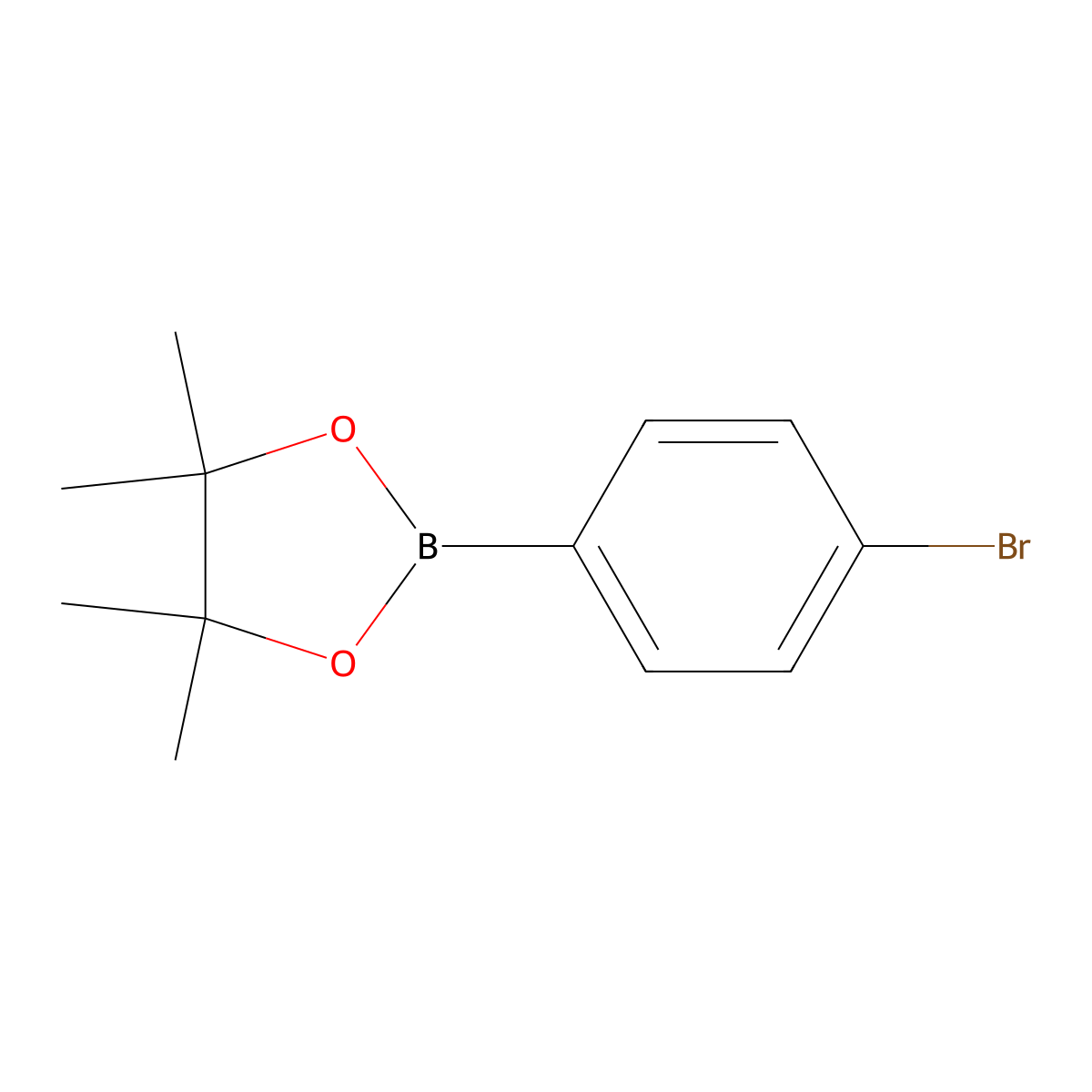2-(4-Bromophenyl)-4,4,5,5-tetramethyl-1,3,2-dioxaborolane molecular structure, CAS 68716-49-4