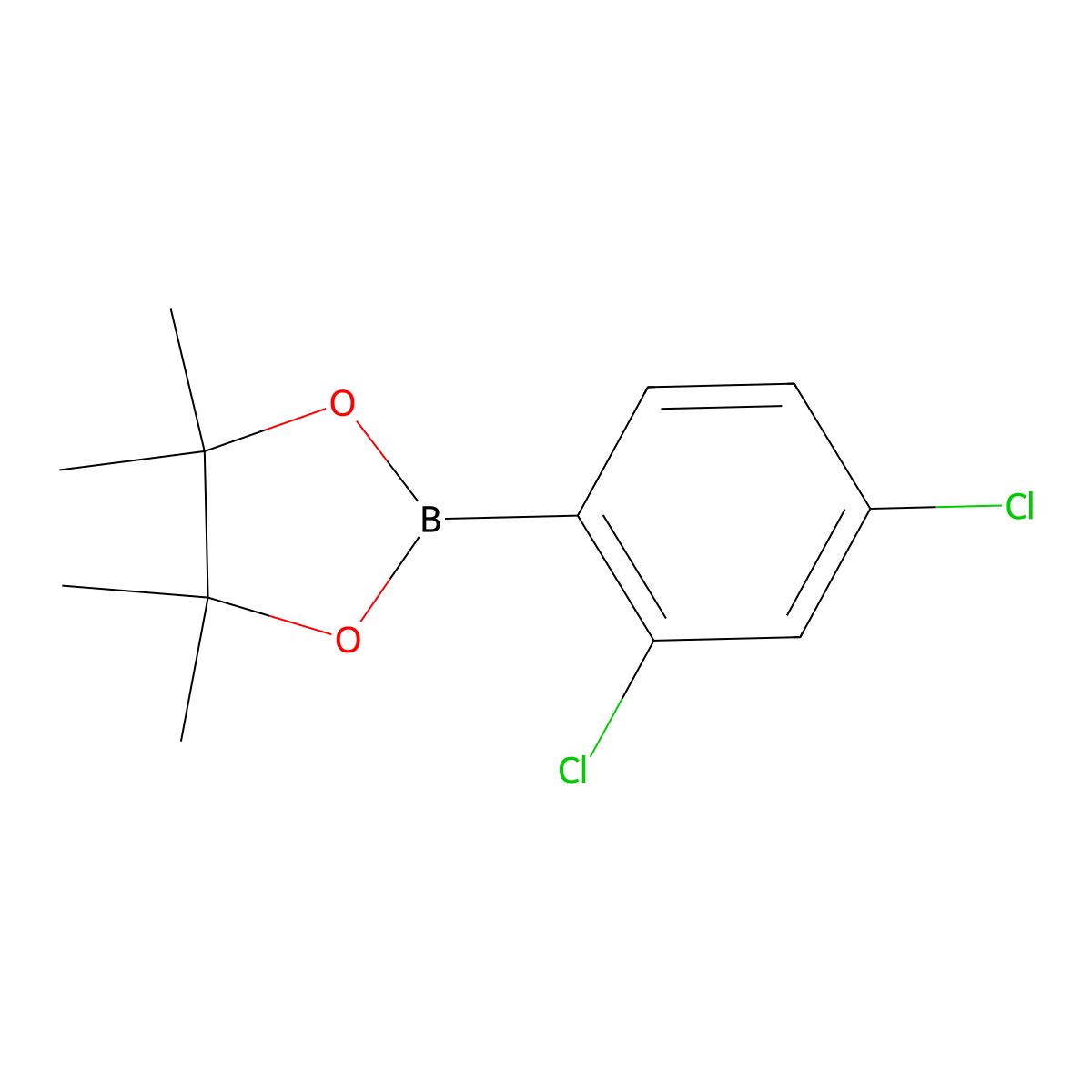 2-(2,4-Dichlorophenyl)-4,4,5,5-tetramethyl-1,3,2-dioxaborolane molecular structure, CAS 68716-50-7