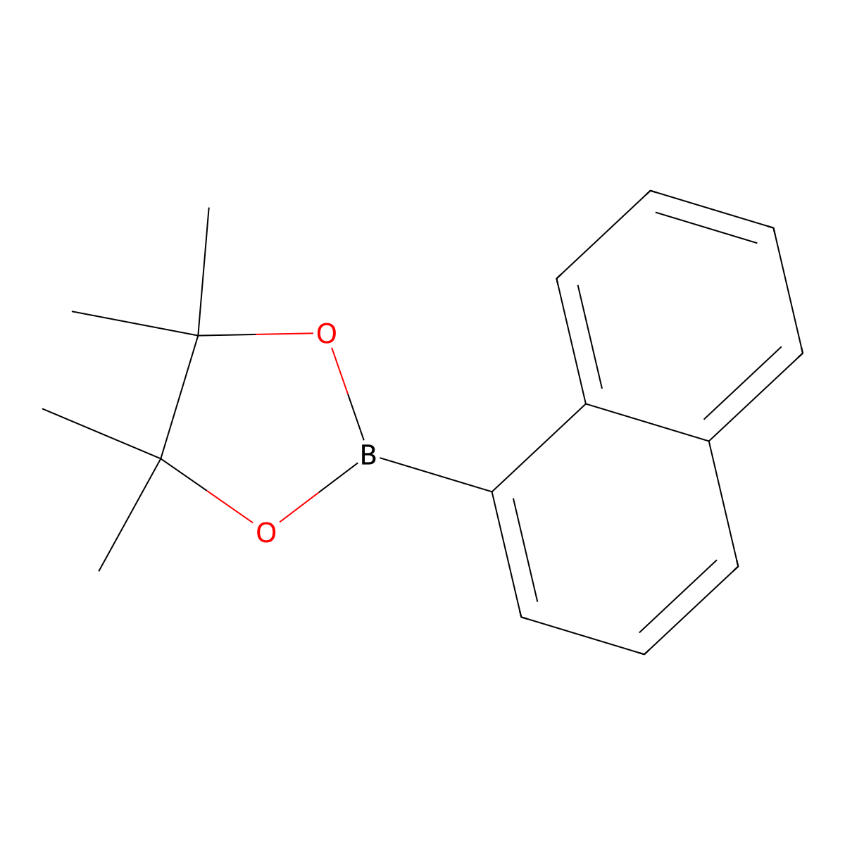 4,4,5,5-Tetramethyl-2-(naphthalen-1-yl)-1,3,2-dioxaborolane molecular structure, CAS 68716-52-9