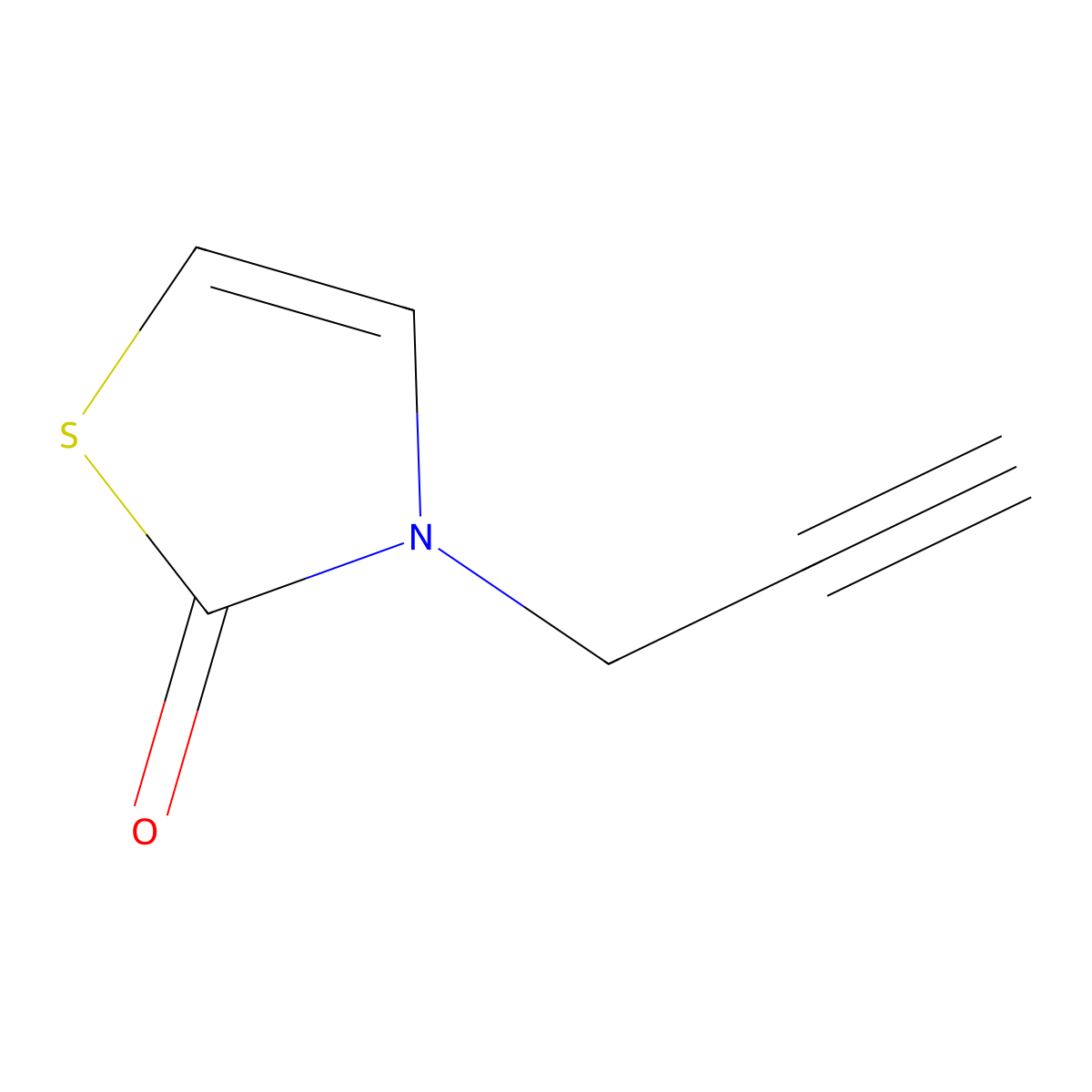 3-(Prop-2-yn-1-yl)-2,3-dihydro-1,3-thiazol-2-one molecular structure, CAS 68718-60-5