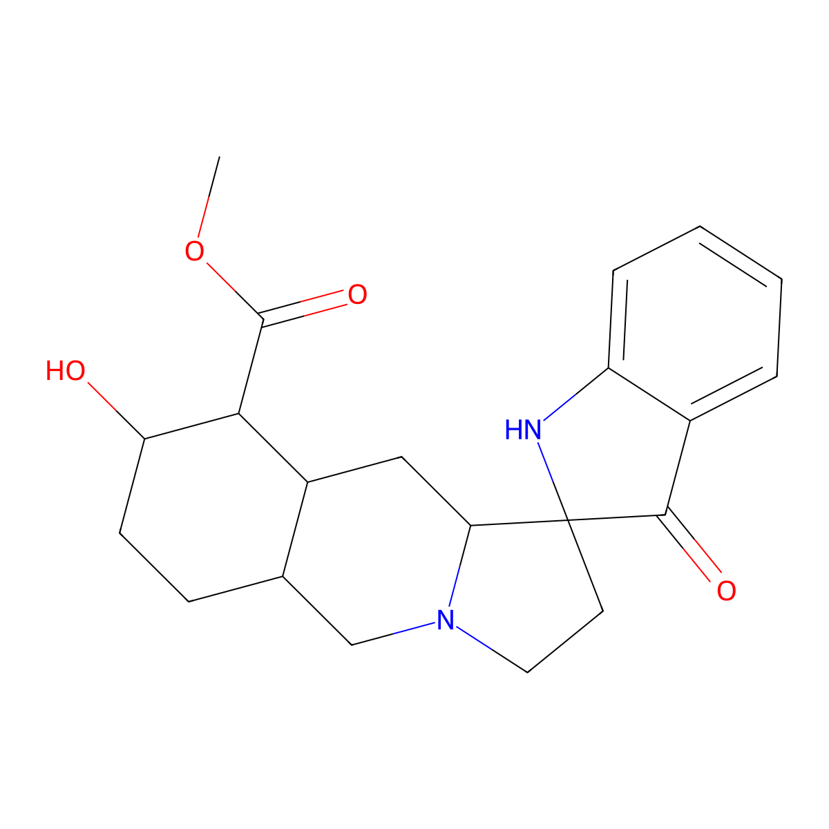 Yohimbine pseudoindoxyl molecular structure, CAS 6872-98-6