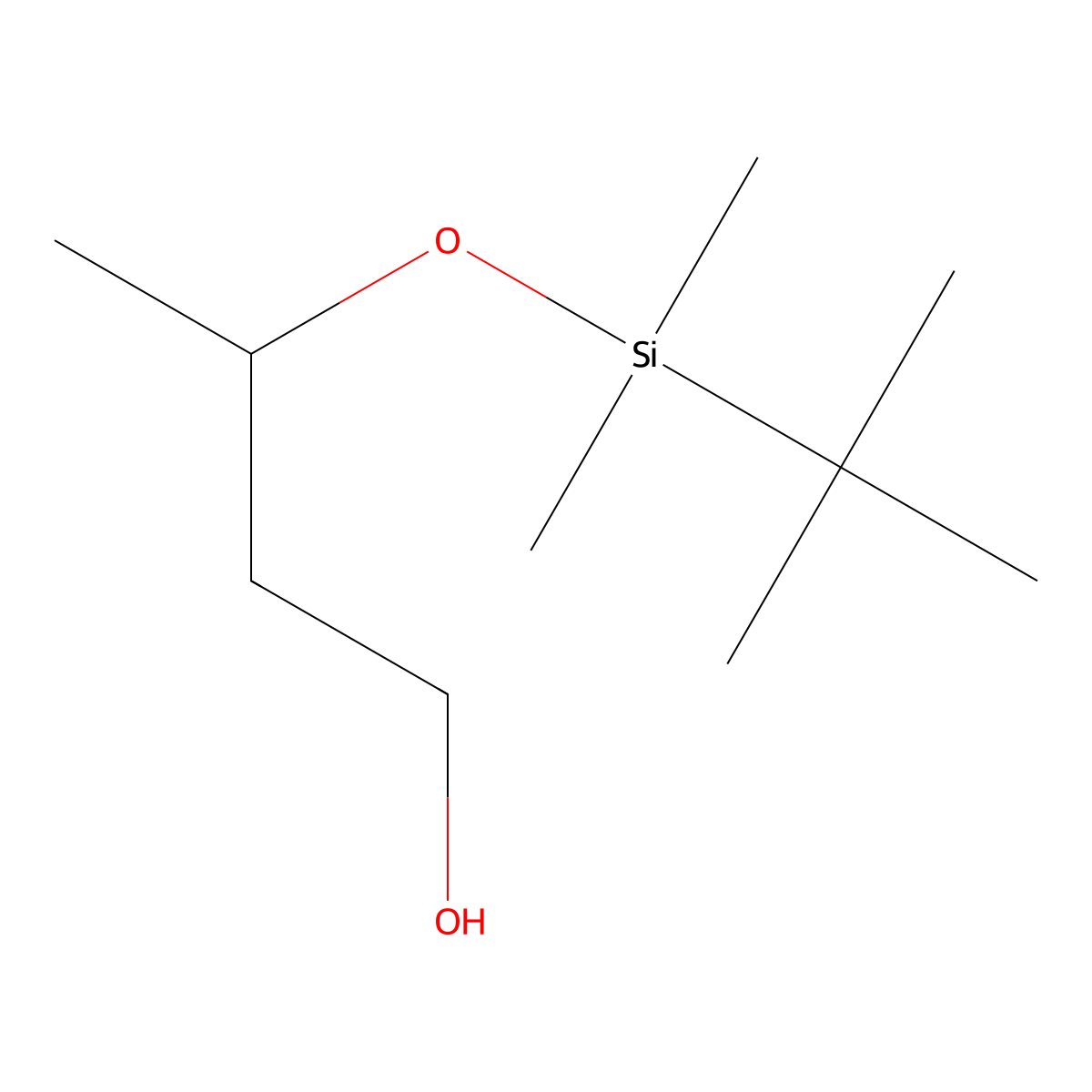 1-Butanol, 3-t-butyldimethylsilyloxy- molecular structure, CAS 68726-87-4