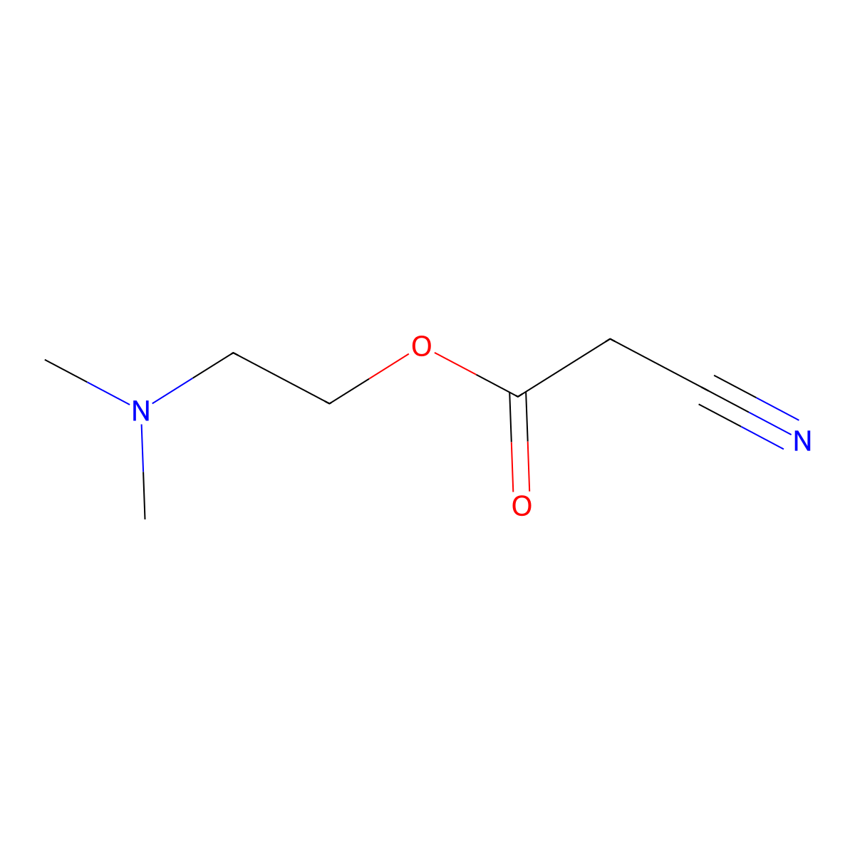 2-(Dimethylamino)ethyl 2-cyanoacetate molecular structure, CAS 68727-01-5