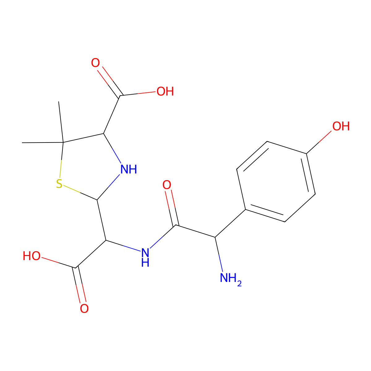Amoxicillin Impurity 19 molecular structure, CAS 68728-47-2