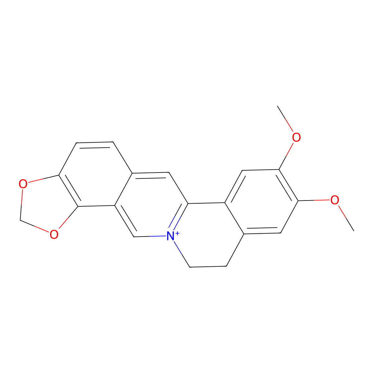 Epiberberine molecular structure, CAS 6873-09-2