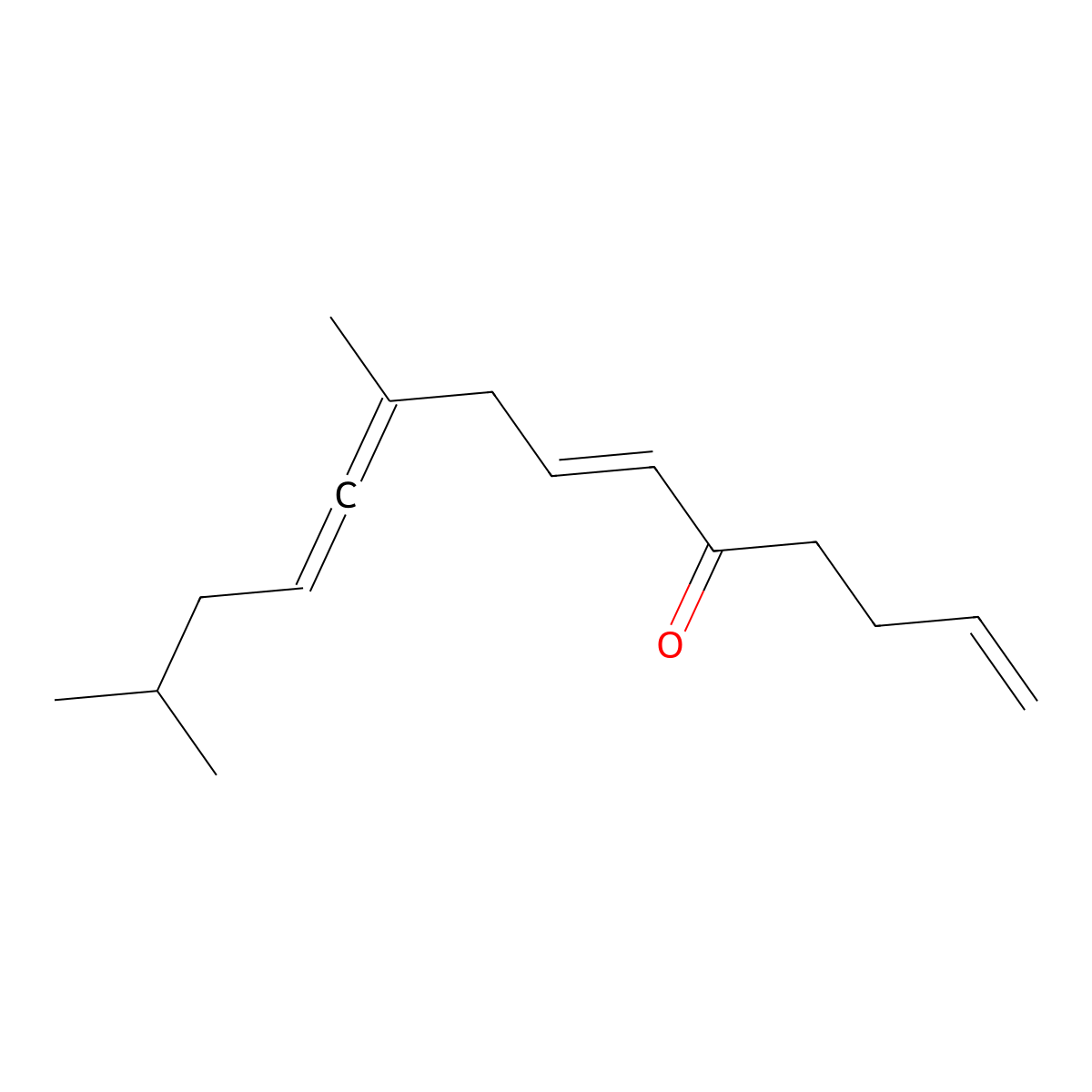 9,13-Dimethyltetradeca-1,6,9,10-tetraen-5-one molecular structure, CAS 68738-92-1