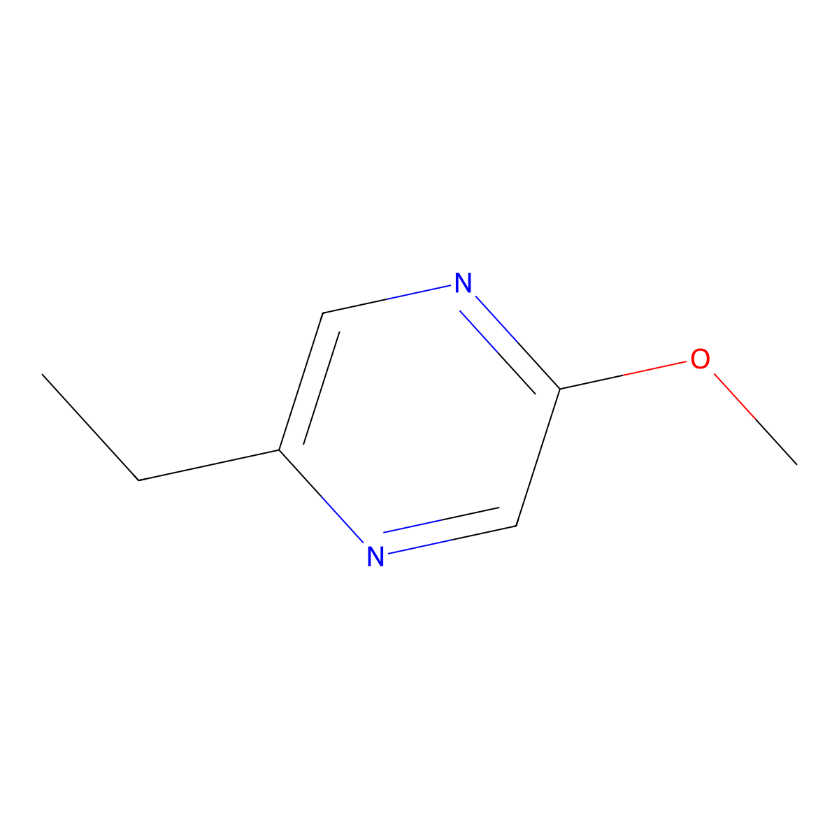 2-Ethyl-5-methoxypyrazine molecular structure, CAS 68739-00-4