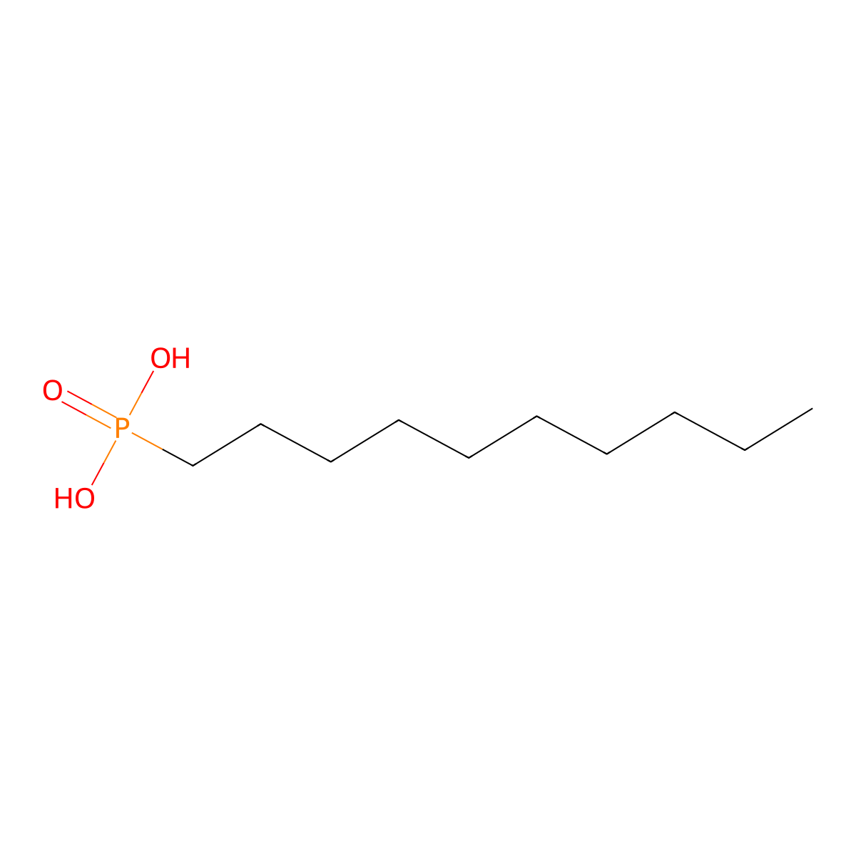 Phosphonic acid, P-decyl- molecular structure, CAS 6874-60-8