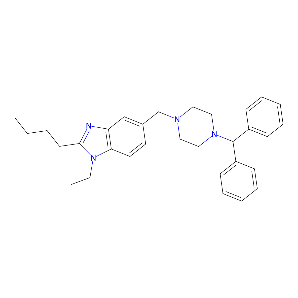 Buterizine molecular structure, CAS 68741-18-4
