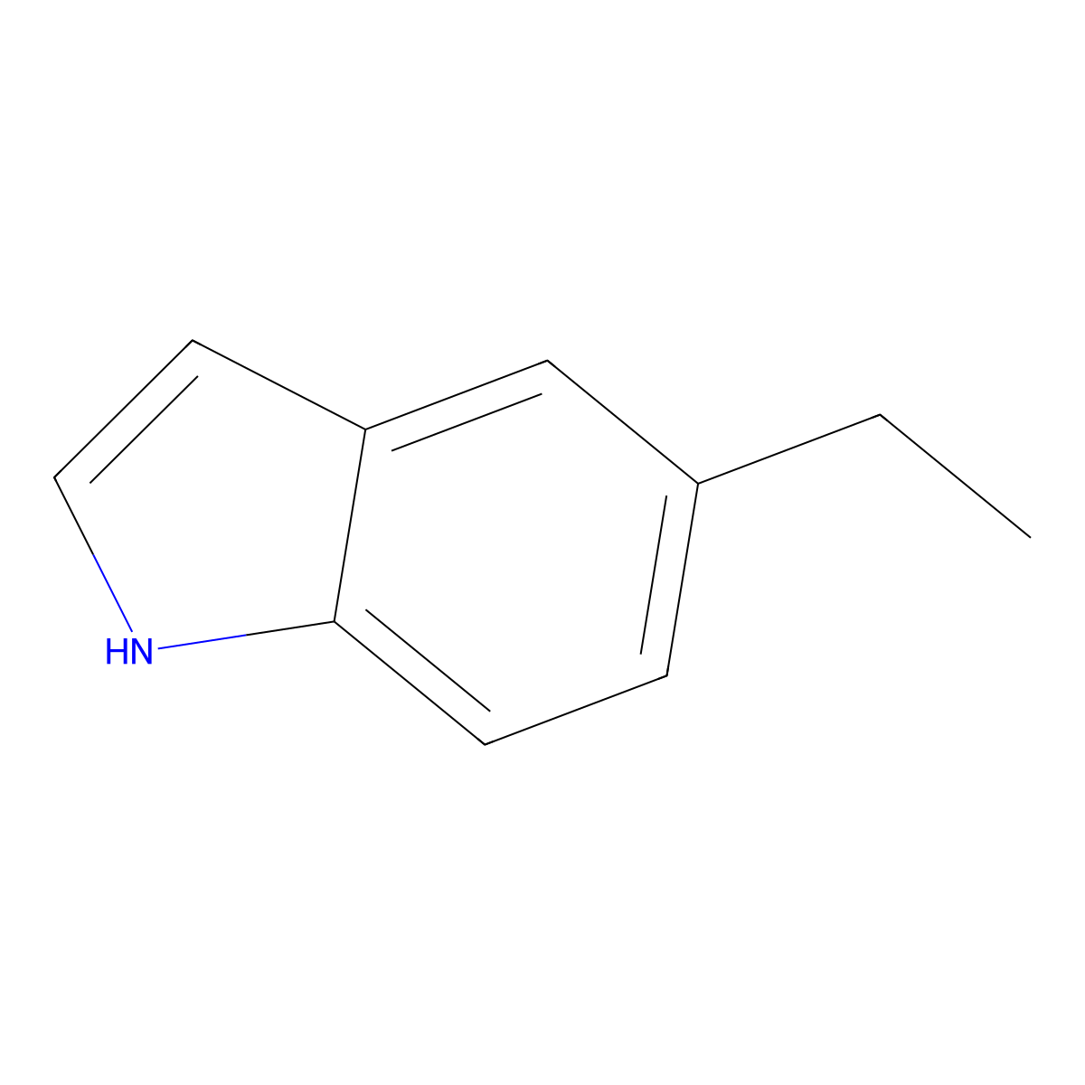 5-Ethyl-1H-indole molecular structure, CAS 68742-28-9