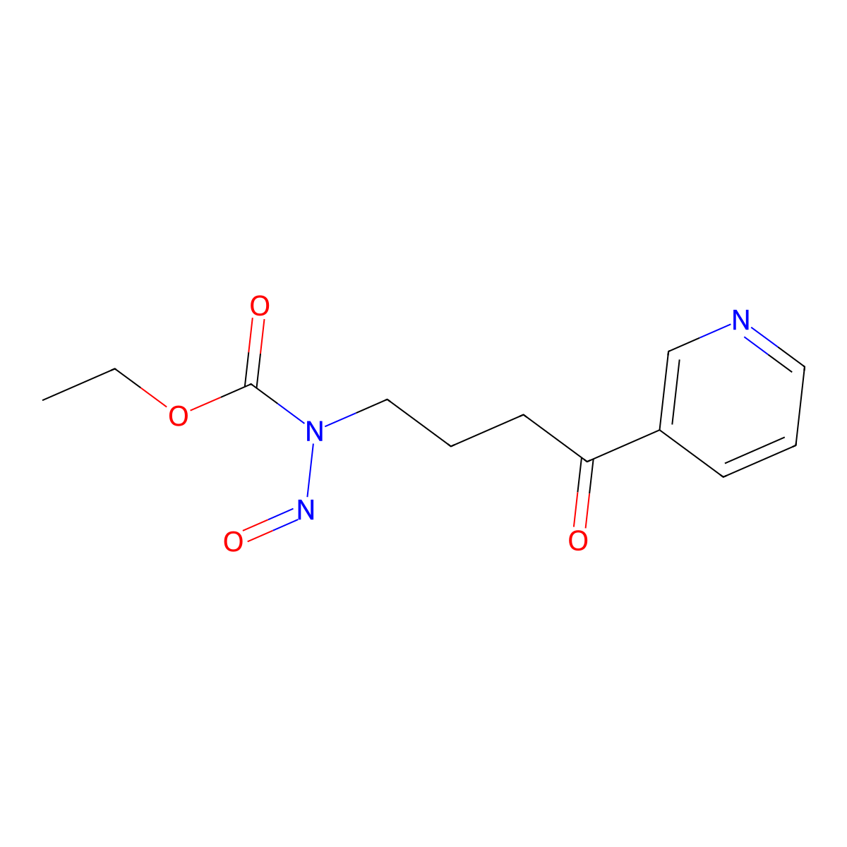 4-(Carbethoxynitrosamino)-1-(3-pyridyl)-1-butanone molecular structure, CAS 68743-68-0