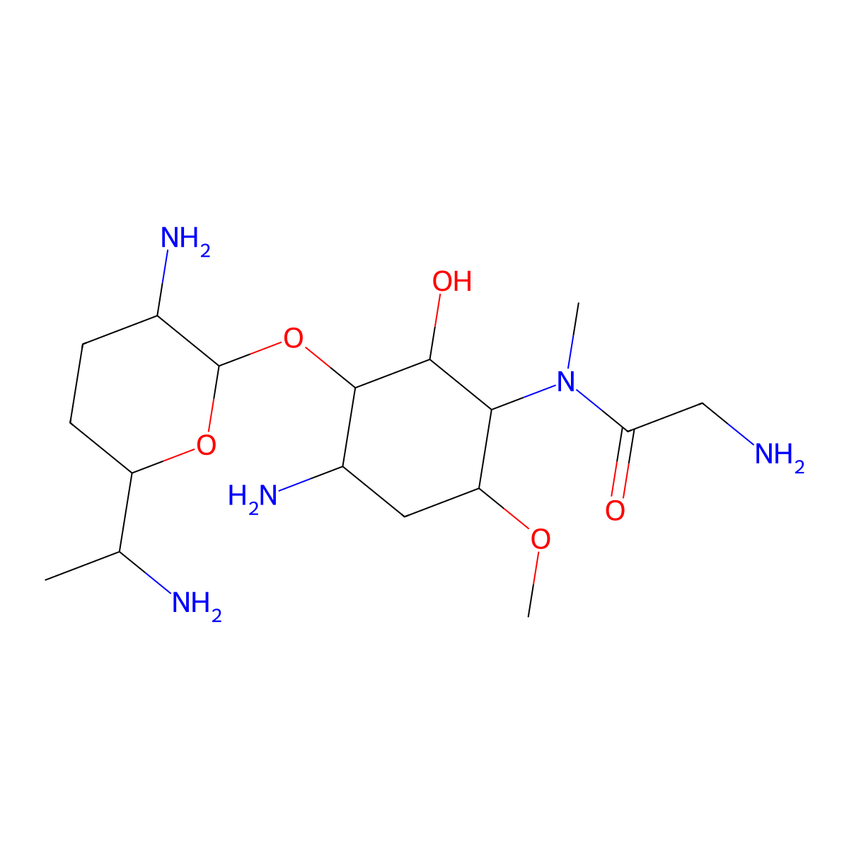 2-Deoxyfortimycin A molecular structure, CAS 68743-79-3