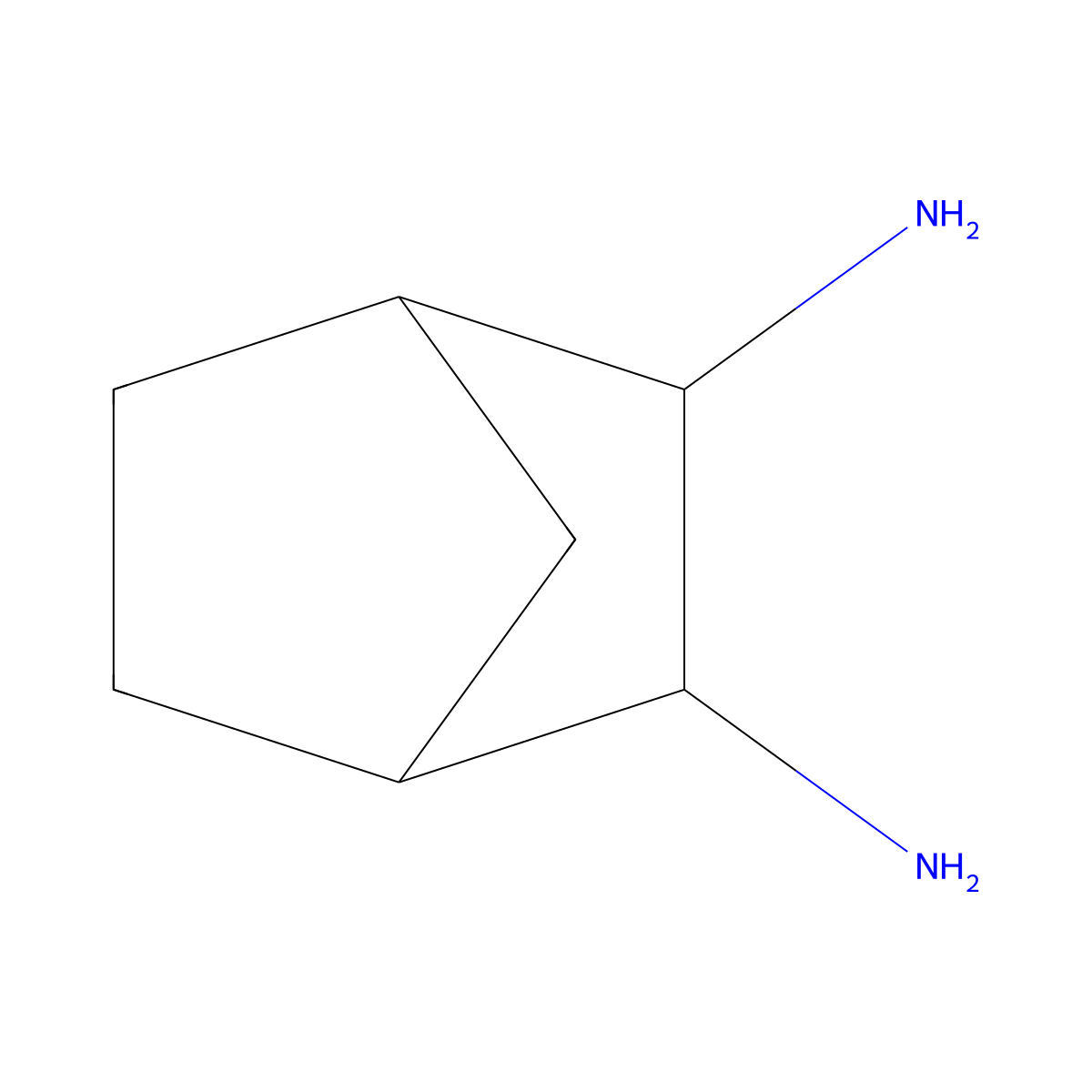 Bicyclo[2.2.1]heptane-2,3-diamine molecular structure, CAS 68745-32-4