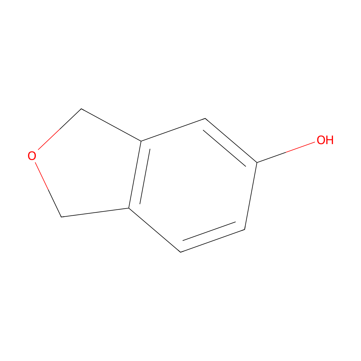 1,3-Dihydro-5-isobenzofuranol molecular structure, CAS 68747-25-1