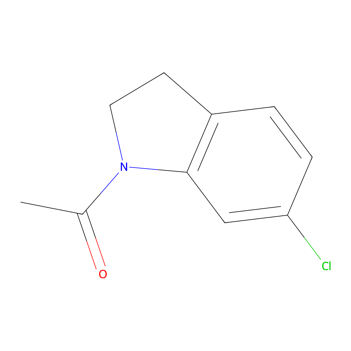 1-Acetyl-6-chloroindoline molecular structure, CAS 68748-67-4