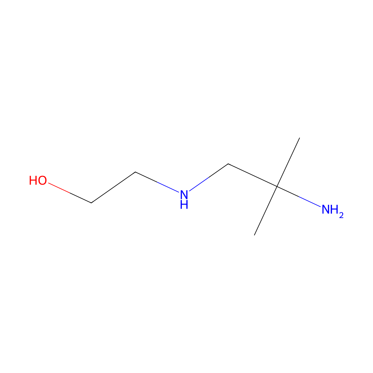 N1-(2-Hydroxyethyl)-2-methyl-1,2-propanediamine molecular structure, CAS 68750-16-3