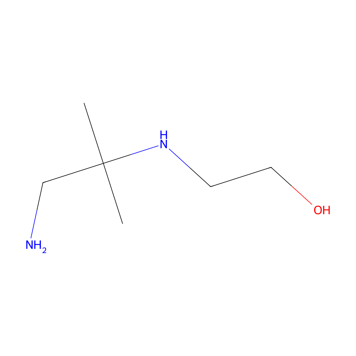 2-[(2-Amino-1,1-dimethylethyl)amino]ethanol molecular structure, CAS 68750-17-4