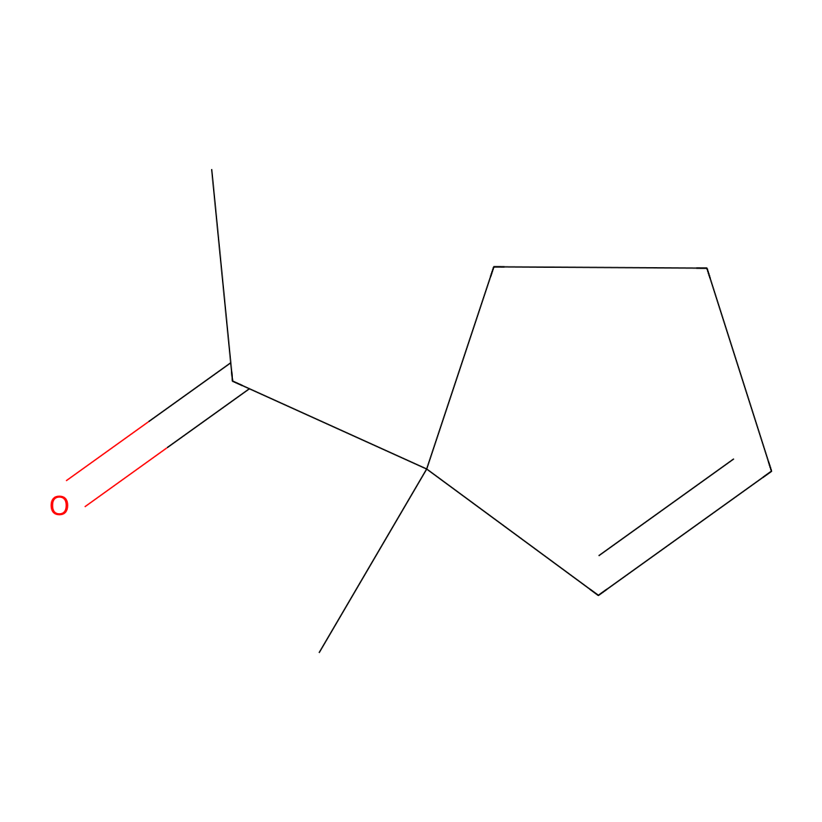 1-(1-Methylcyclopent-2-en-1-yl)ethan-1-one molecular structure, CAS 68752-16-9