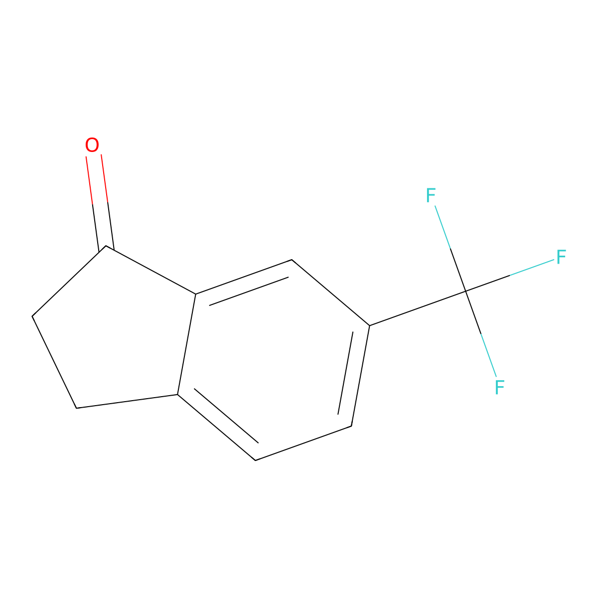 6-(Trifluoromethyl)-1-indanone molecular structure, CAS 68755-37-3