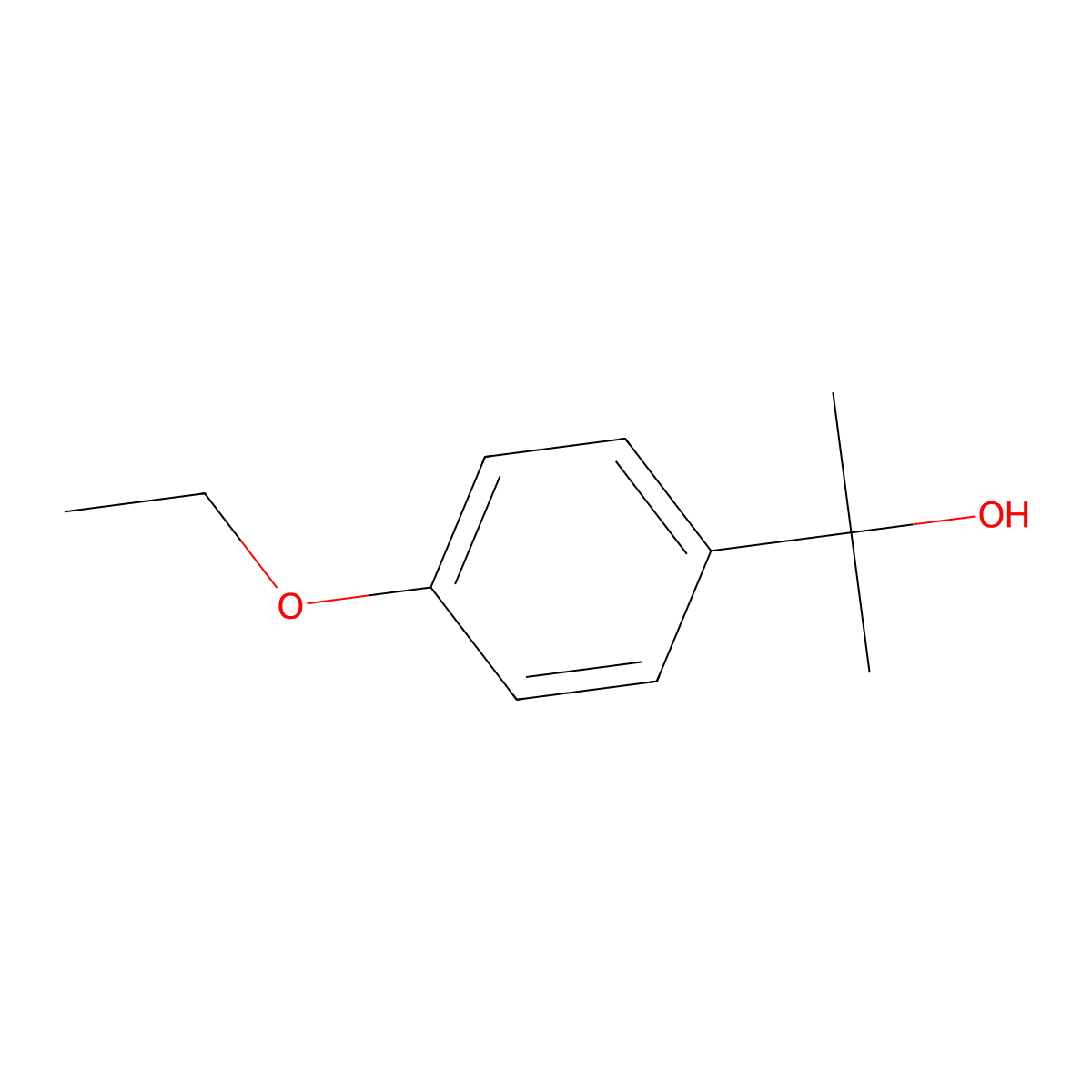 2-(4-Ethoxyphenyl)-2-propanol molecular structure, CAS 68756-43-4