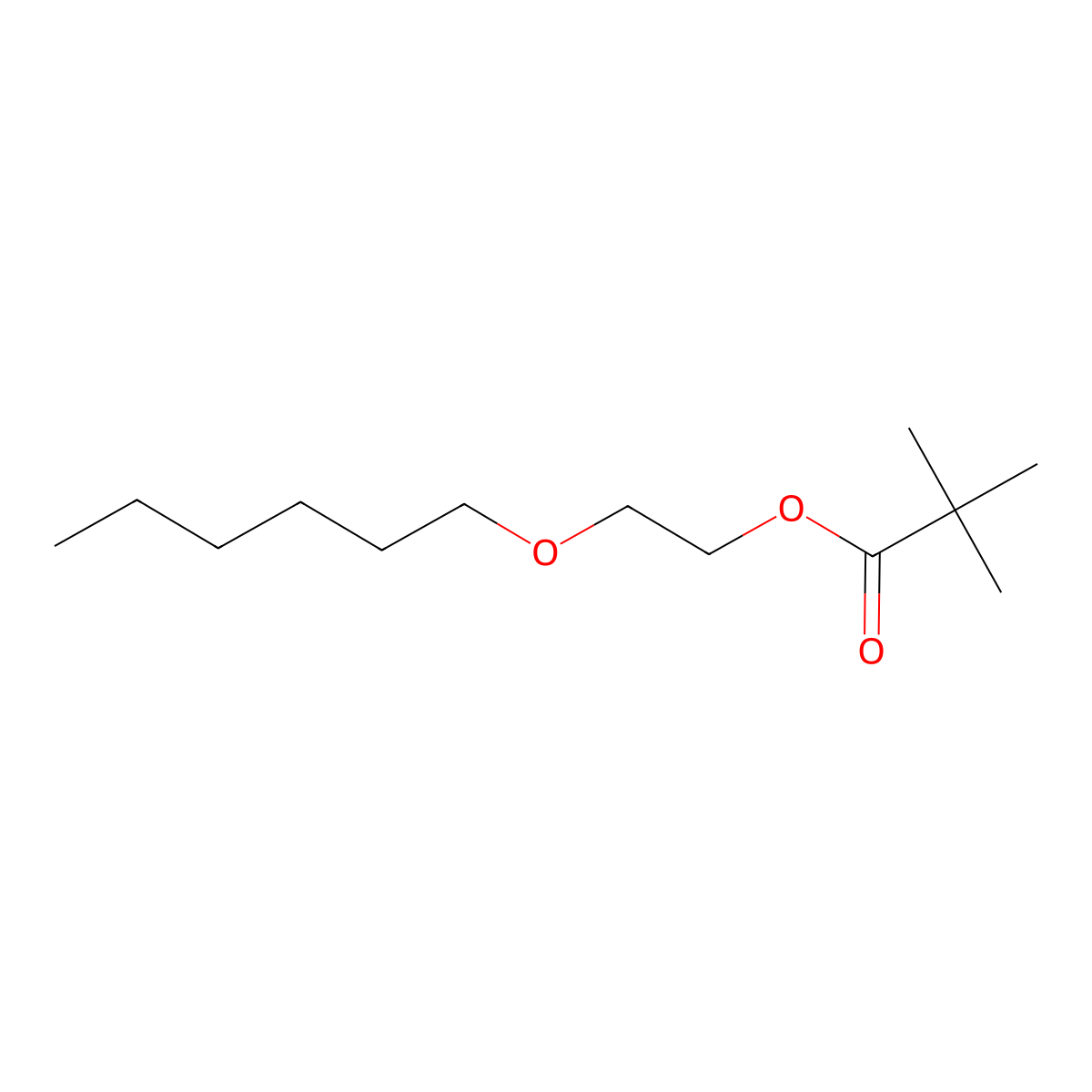 2-(Hexyloxy)ethyl pivalate molecular structure, CAS 68757-58-4