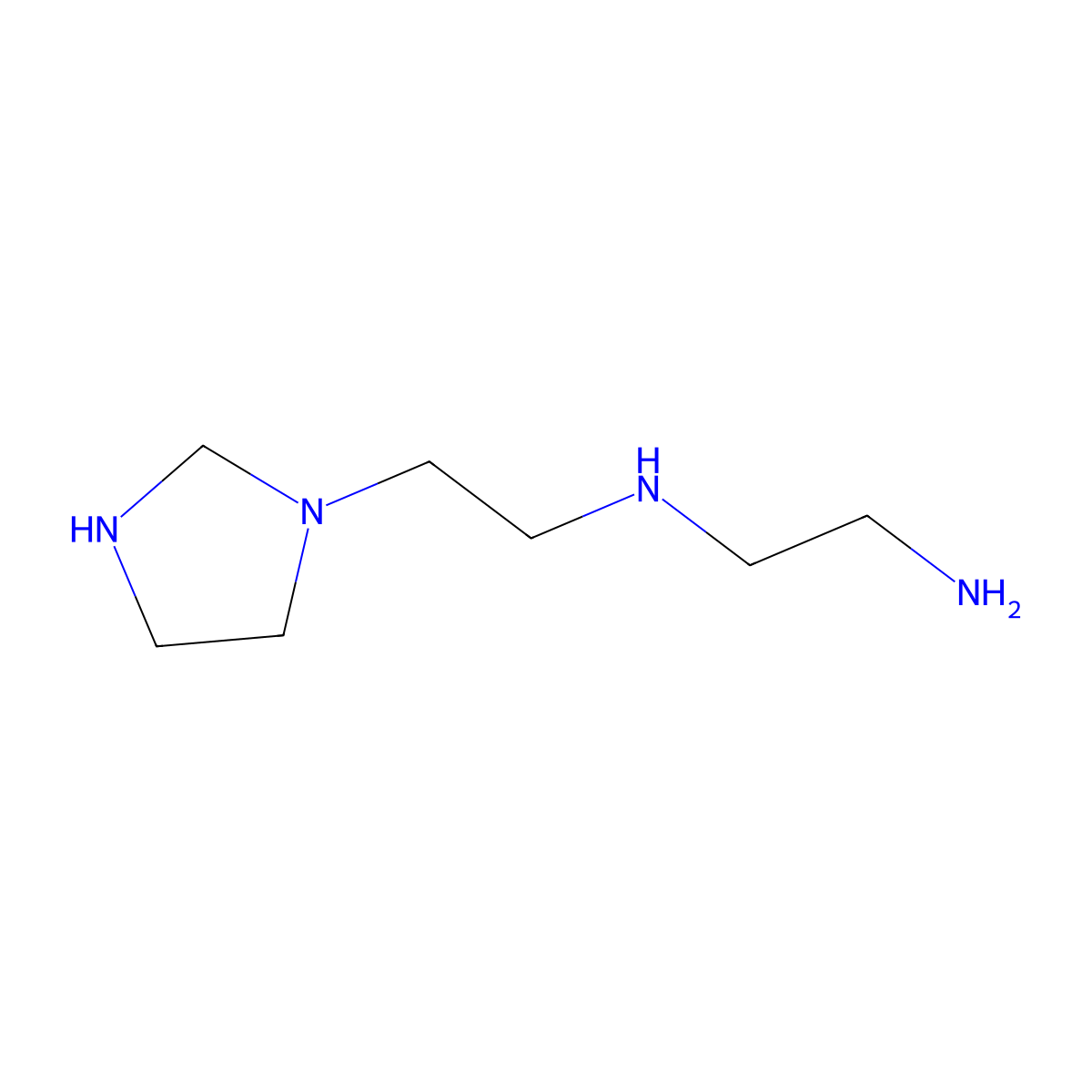 N-(2-(Imidazolidin-1-yl)ethyl)ethylenediamine molecular structure, CAS 68758-73-6