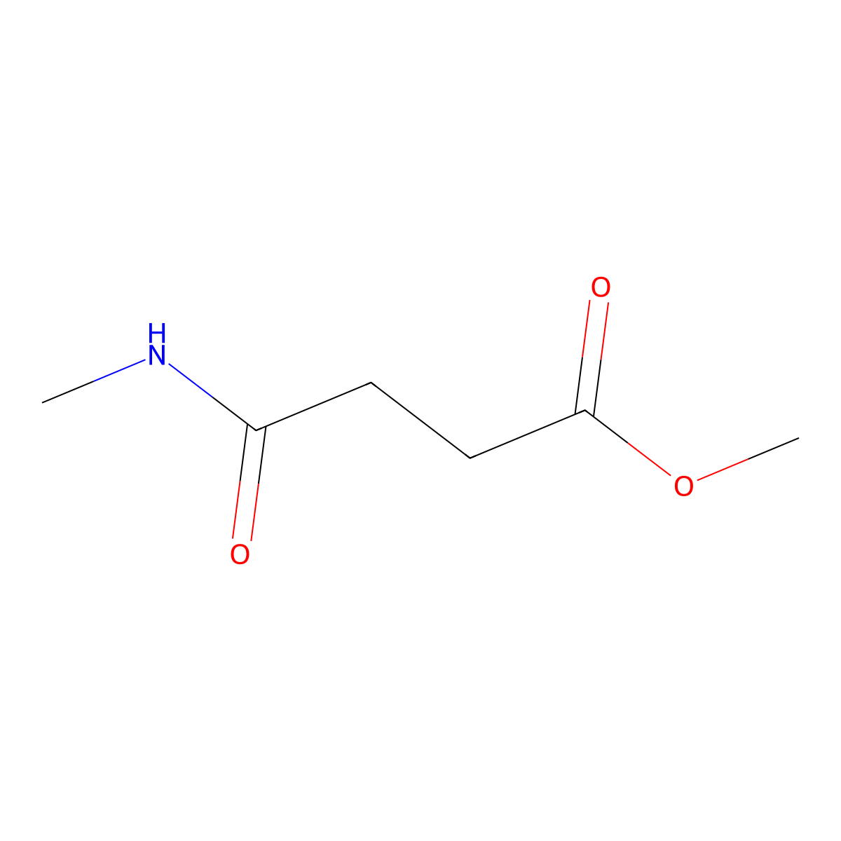 Butanoic acid, 4-(methylamino)-4-oxo-, methyl ester molecular structure, CAS 68758-86-1
