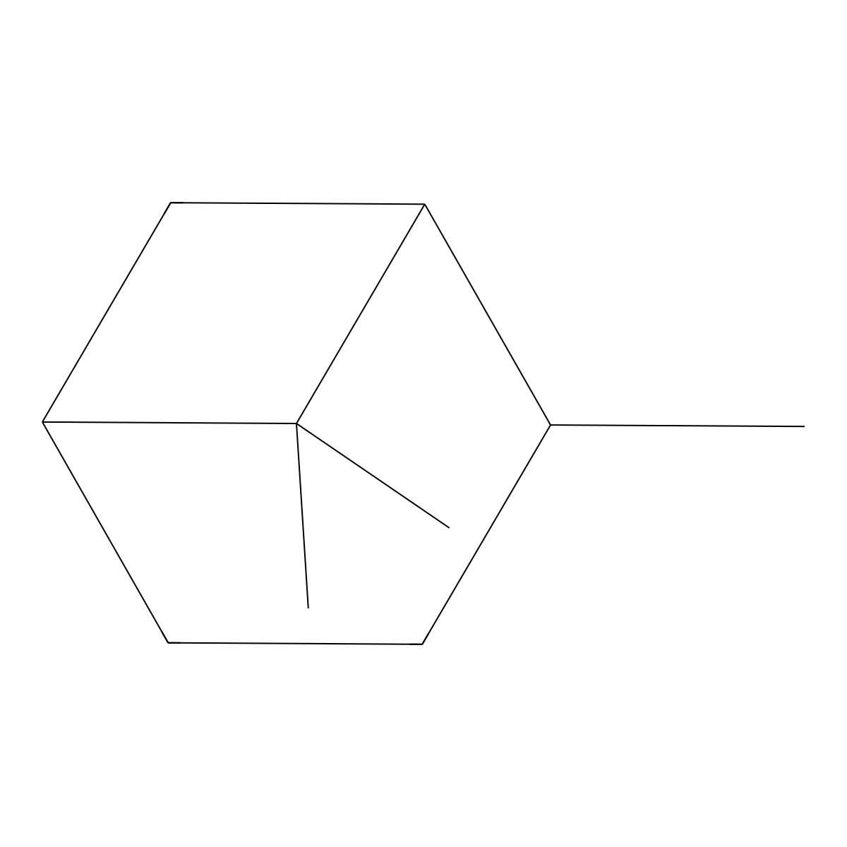 (1S,5S)-2,6,6-Trimethylbicyclo[3.1.1]heptane molecular structure, CAS 6876-13-7