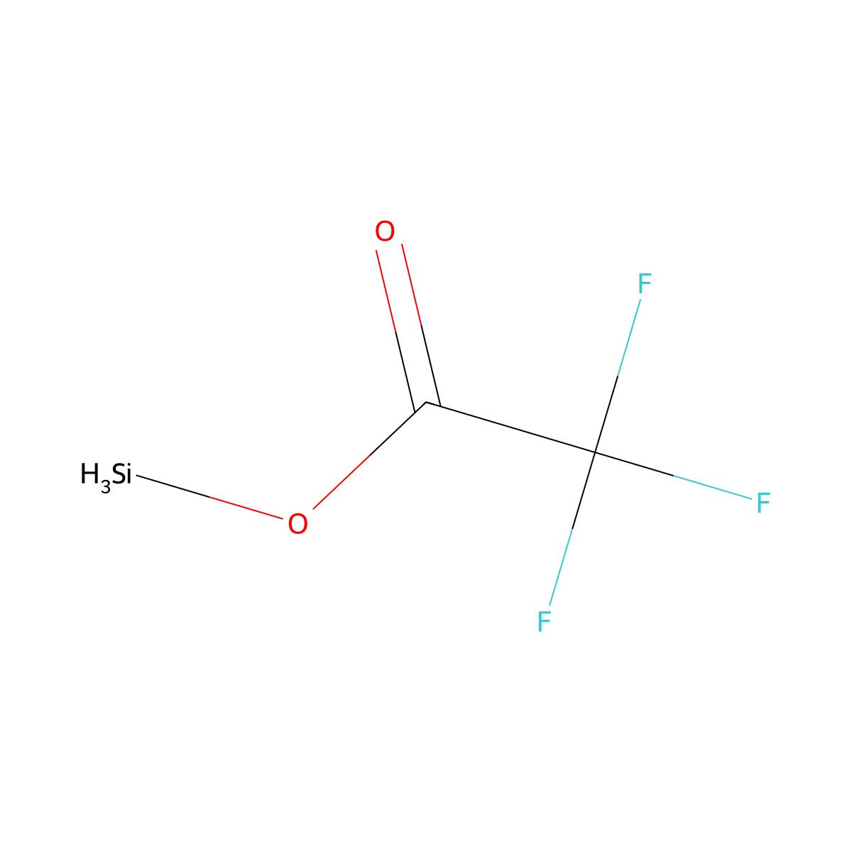 Silyl(trifluoroacetate) molecular structure, CAS 6876-44-4