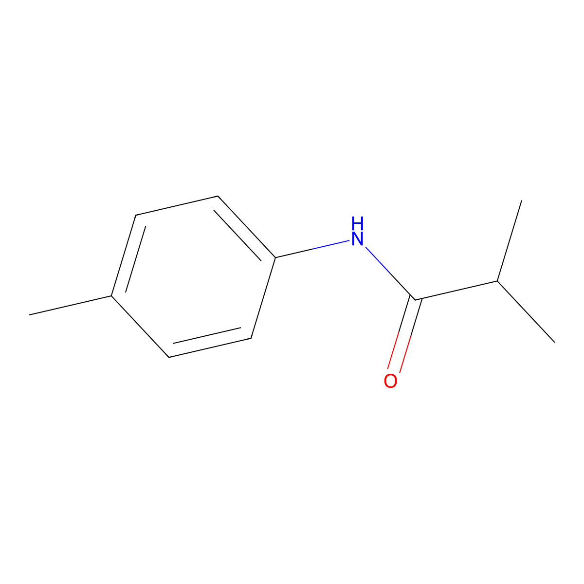 p-Isobutyrotoluidide molecular structure, CAS 6876-49-9