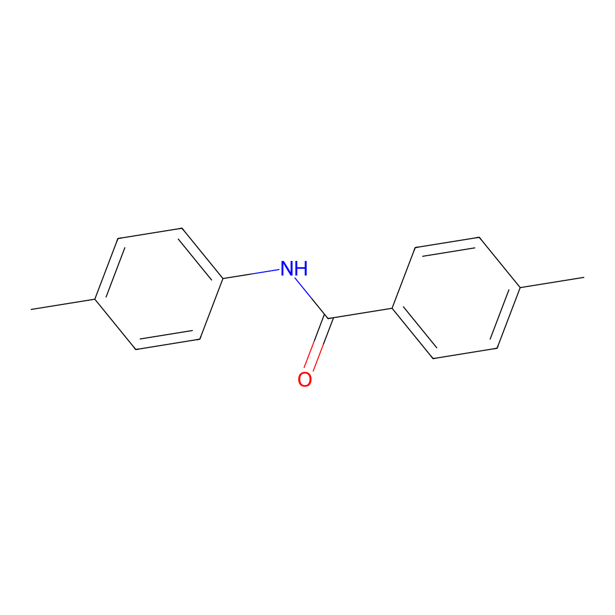 4-methyl-N-(4-methylphenyl)benzamide molecular structure, CAS 6876-66-0