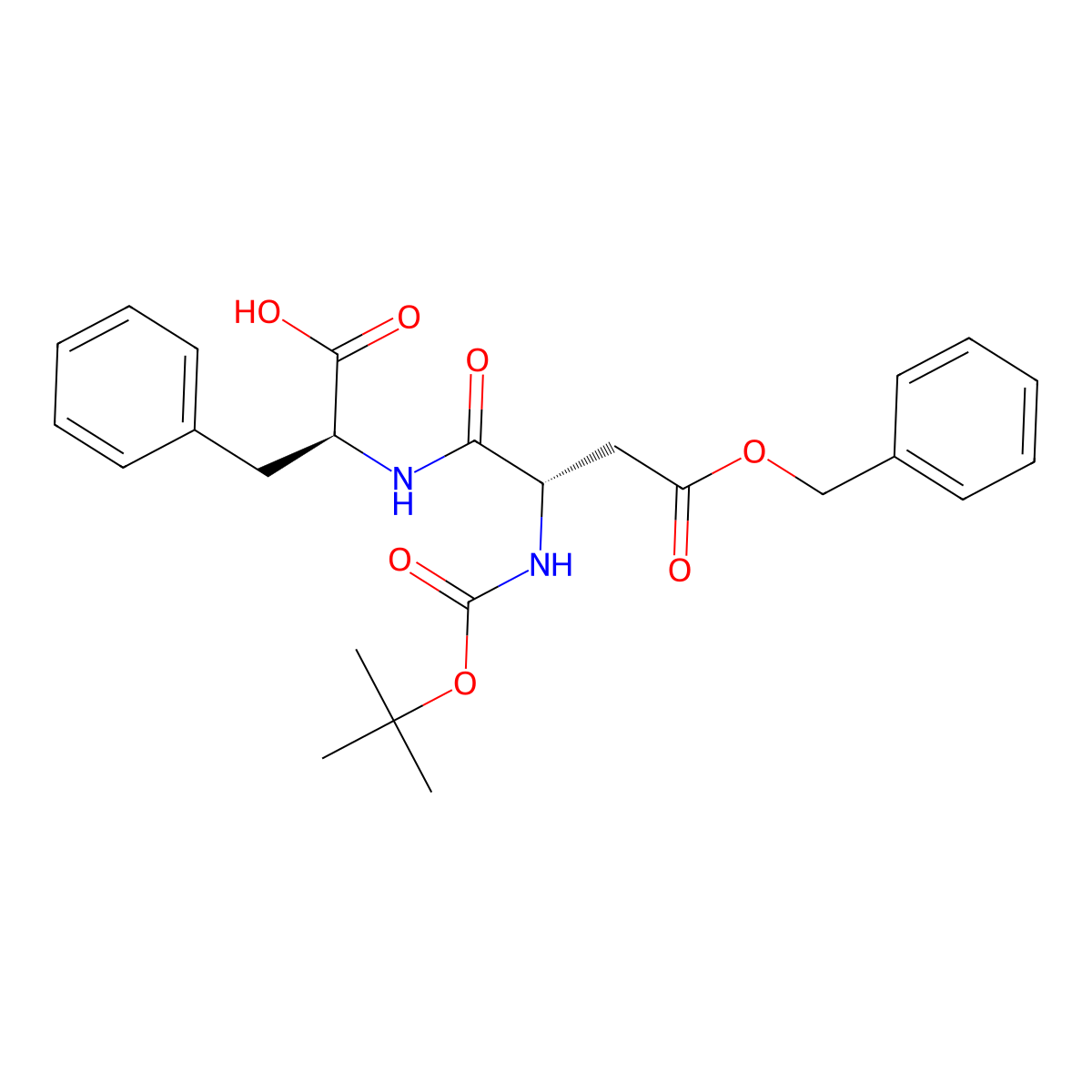 Boc-asp(obzl)-phe-OH molecular structure, CAS 68763-45-1