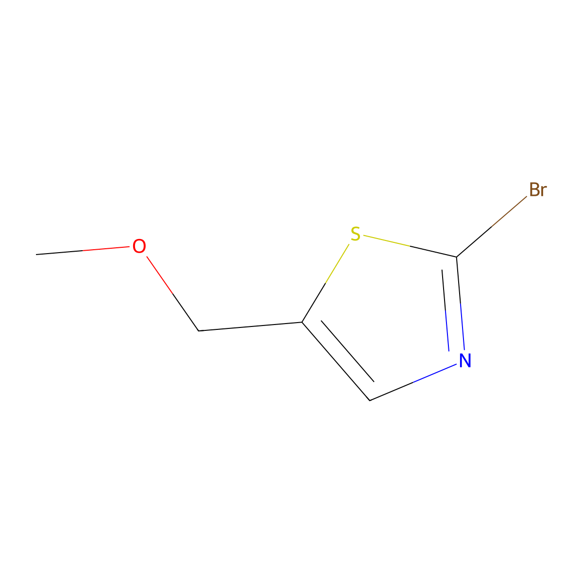 2-Bromo-5-(methoxymethyl)thiazole molecular structure, CAS 687636-94-8