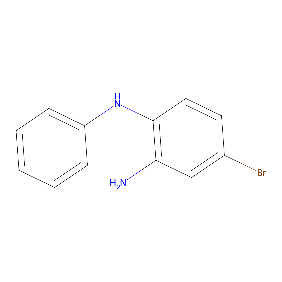 4-Bromo-n1-phenylbenzene-1,2-diamine molecular structure, CAS 68765-53-7