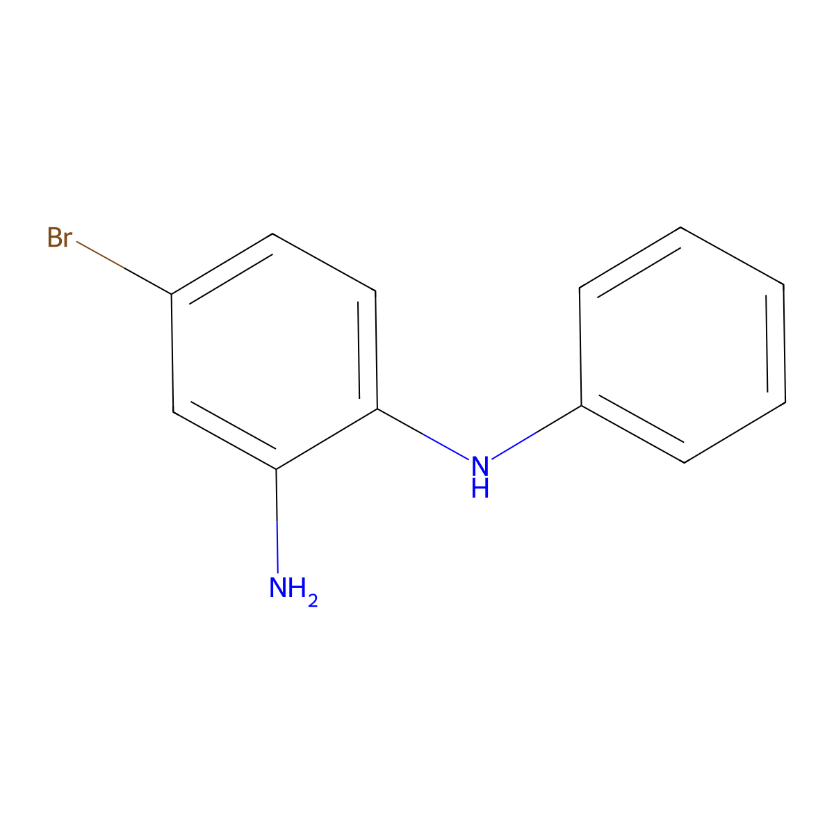 4-Bromo-n1-phenylbenzene-1,2-diamine molecular structure, CAS 68765-53-7