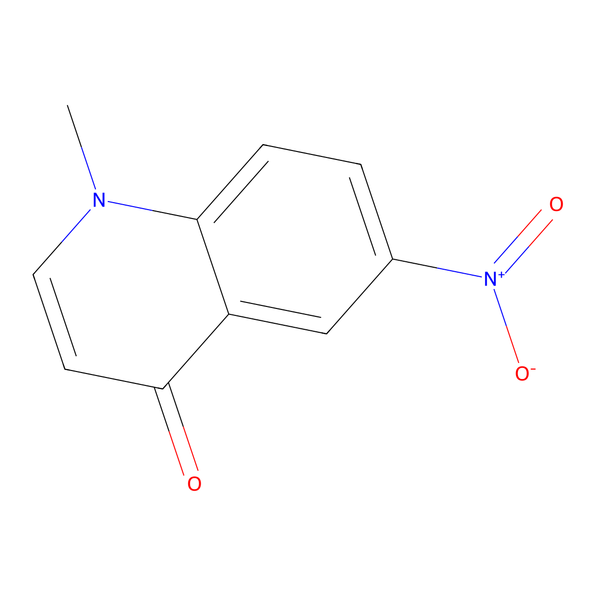 1-Methyl-6-nitroquinolin-4(1H)-one molecular structure, CAS 68771-39-1