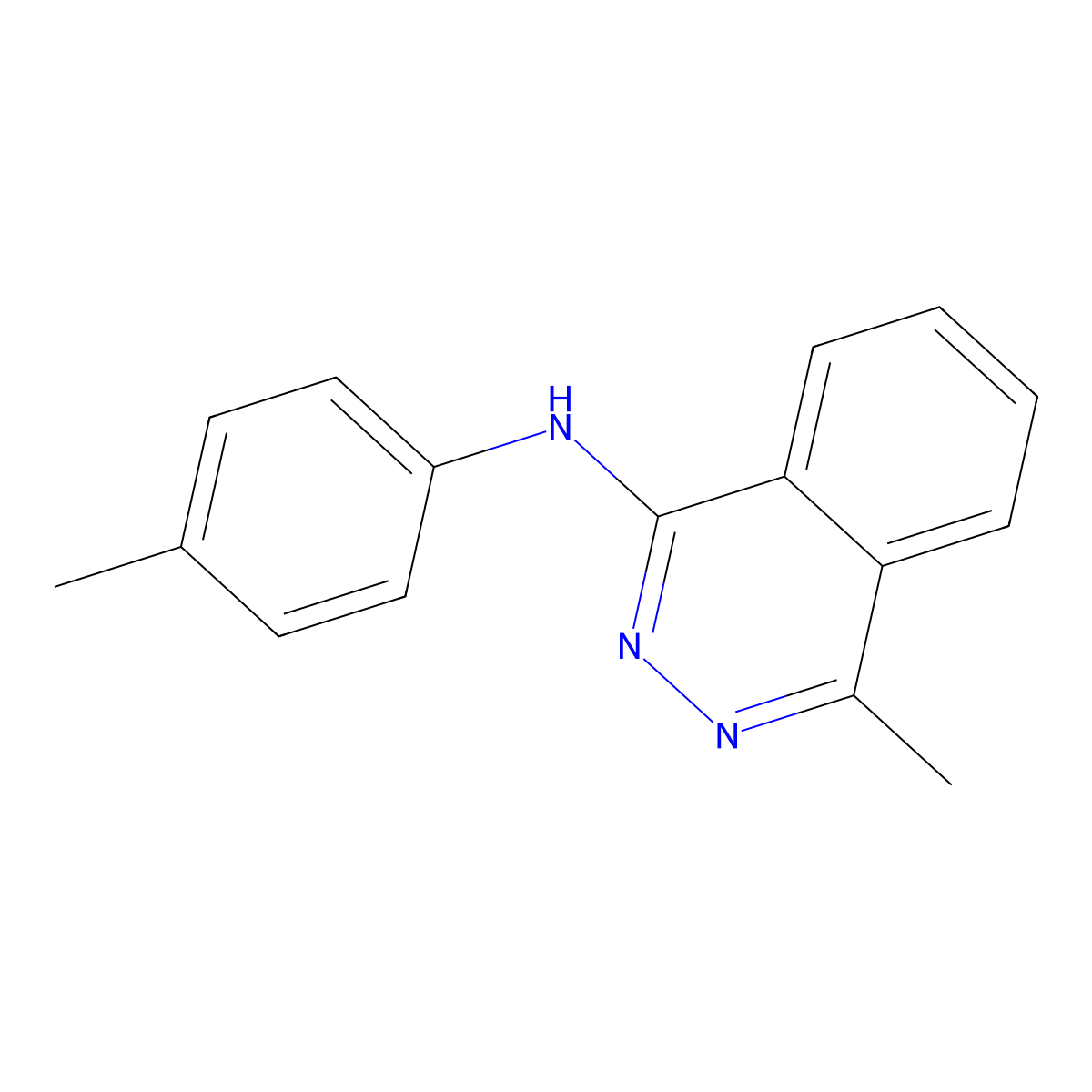 4-methyl-N-(4-methylphenyl)phthalazin-1-amine molecular structure, CAS 68775-87-1