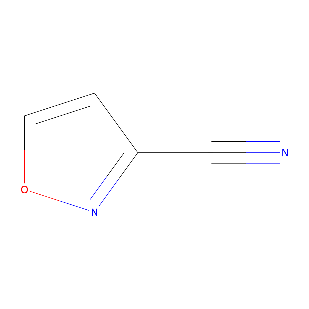 1,2-Oxazole-3-carbonitrile molecular structure, CAS 68776-57-8