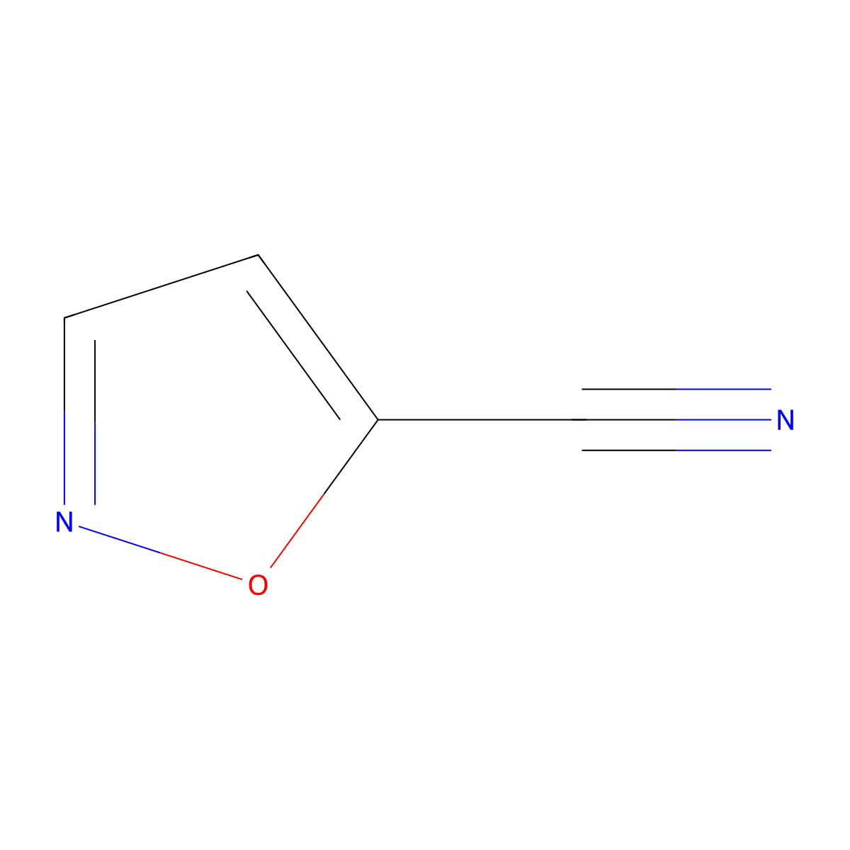 1,2-Oxazole-5-carbonitrile molecular structure, CAS 68776-59-0