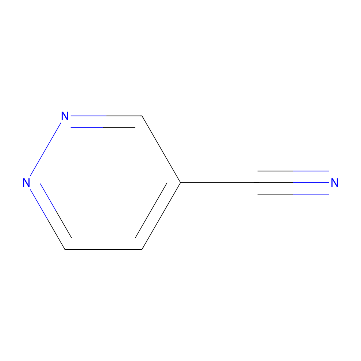 Pyridazine-4-carbonitrile molecular structure, CAS 68776-62-5