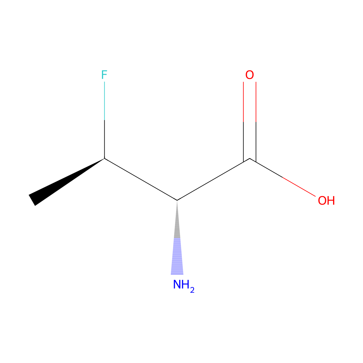 (2S,3R)-2-amino-3-fluorobutanoic acid molecular structure, CAS 68781-15-7