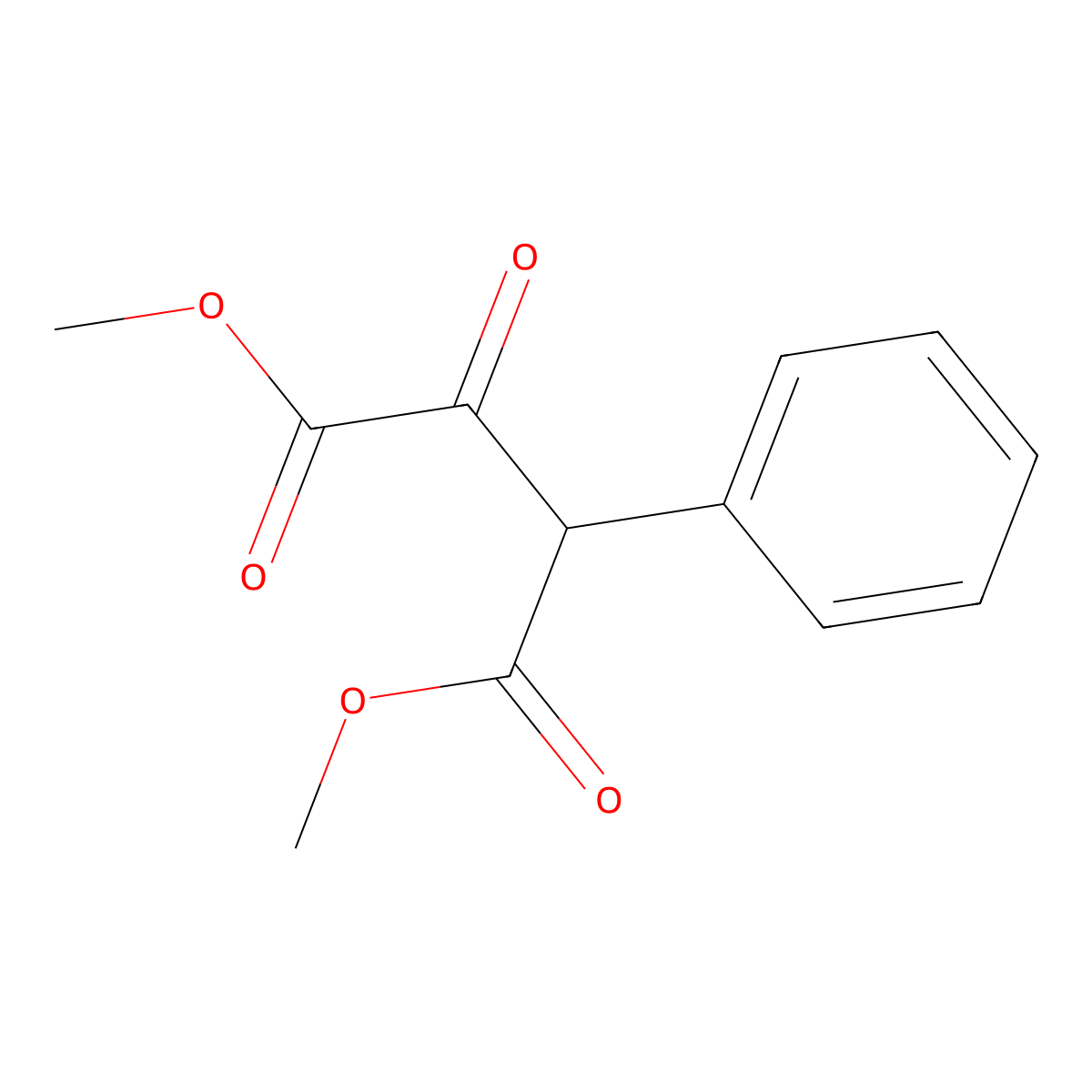 Dimethyl 2-oxo-3-phenylbutanedioate molecular structure, CAS 68781-72-6