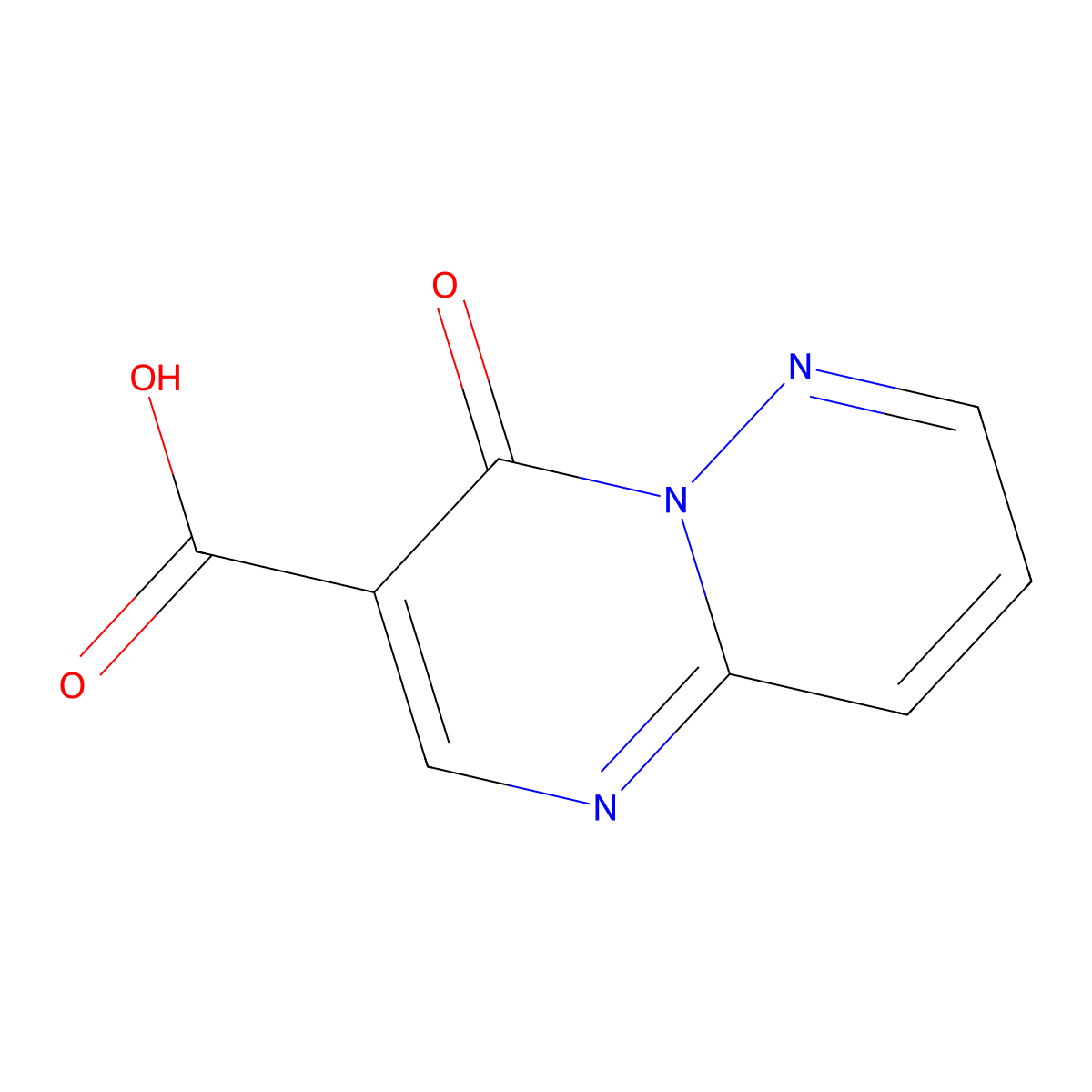 4-Oxo-4H-pyrimido[1,2-b]pyridazine-3-carboxylic acid molecular structure, CAS 68786-52-7