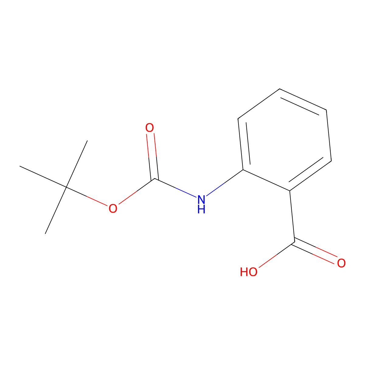 Boc-2-Abz-OH molecular structure, CAS 68790-38-5